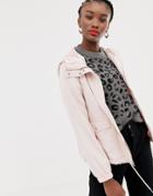 Jdy Lightweight Hooded Parka Jacket-pink