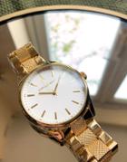 Asos Design Bracelet Watch In Gold Tone