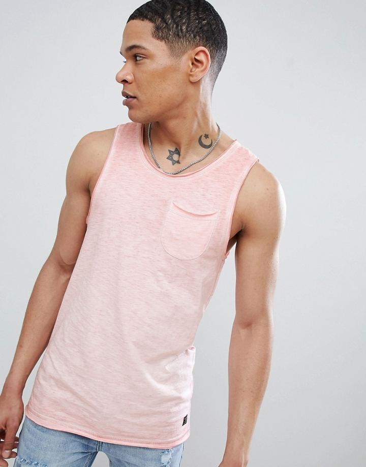 Blend Pocket Tank Pink - Green