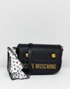 Love Moschino Stud Logo Shoulder Bag - Black