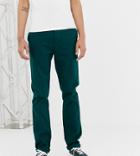 Asos Design Tall Slim Chinos In Deep Teal - Blue