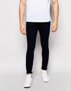 Pull & Bear Super Skinny Jeans In Indigo - Dark Blue