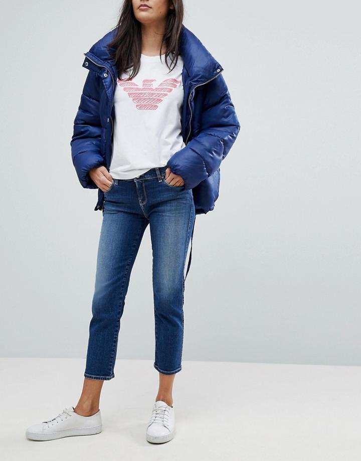 Emporio Armani Super Skinny Crop Jeans - Blue