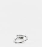 Designb London Curve Chunky Minimal Wrap Ring In Silver