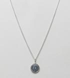 Katie Mullally English Farthing Pendant Necklace In Sterling Silver - Silver