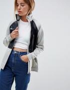 Roxy Zip Up Jacket With Waterproof Panels-gray