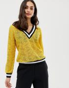 Jdy Taggi Sporty Lightweight Knit Sweater - Yellow