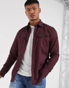 G-star 3301 Slim Fit Shirt In Dark Red
