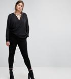 Simply Be High Waist Jeggings - Black