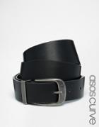 Asos Curve Waist & Hip Belt With Pug Tipped Detail - Black