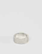 Icon Brand Range Band Ring In Silver - Silver