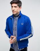 Fred Perry Sports Authentic Track Jacket In Blue - Blue