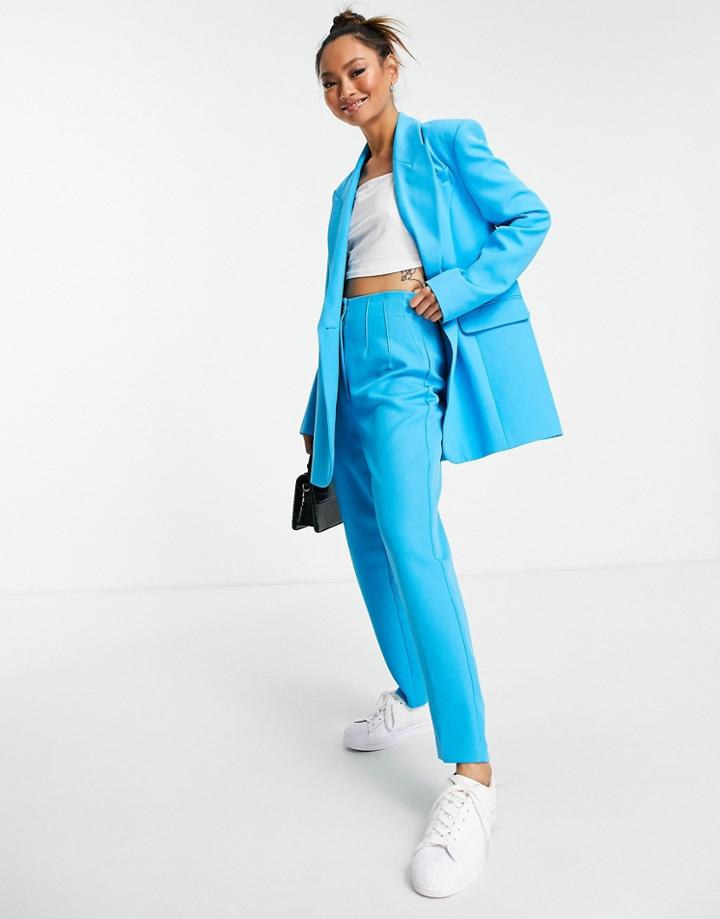 River Island Tailored Pant In Bright Blue - Part Of A Set-blues
