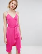 Warehouse Wrap Cami Dress - Pink
