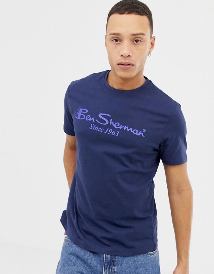 Ben Sherman Large Logo T-shirt - Navy