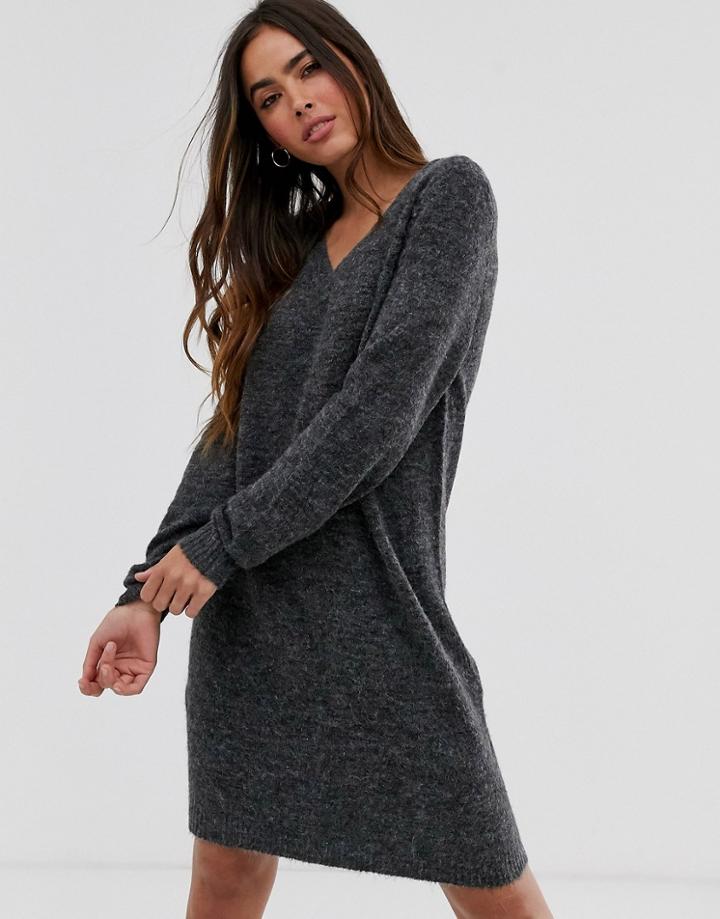 Vila V-neck Sweater Dress