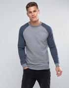Tom Tailor Sweatshirt With Raglan Sleeve - Navy