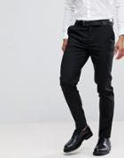Asos Design Skinny Smart Pants In Black - Black