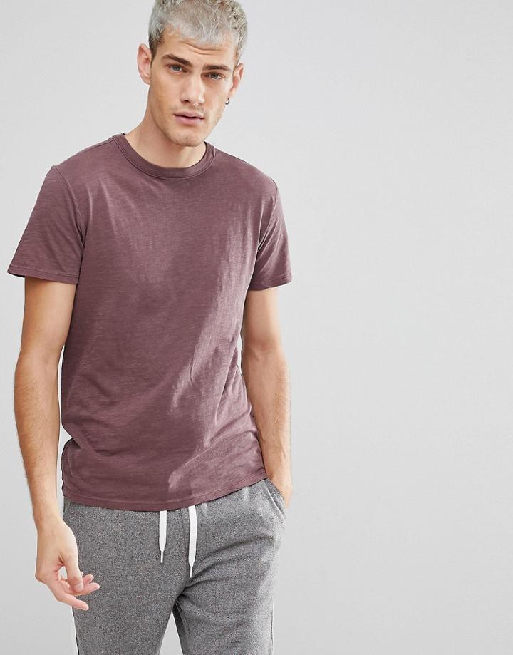 Selected Homme Overdye T-shirt - Red
