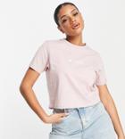 Columbia Csc Basic Logo Cropped T-shirt In Pink Exclusive At Asos