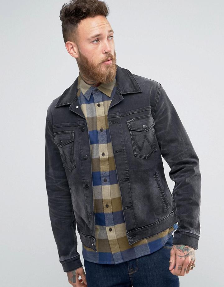 Wrangler Black Denim Jacket - Black