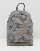 Asos Camo Canvas Backpack - Multi
