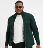 Lacoste Plus Funnel Neck Zip Thru Sweater-green
