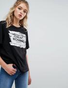 Cheap Monday Paint Brush Logo T Shirt - Gray