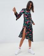 Na-kd Floral Midi Dress - Multi
