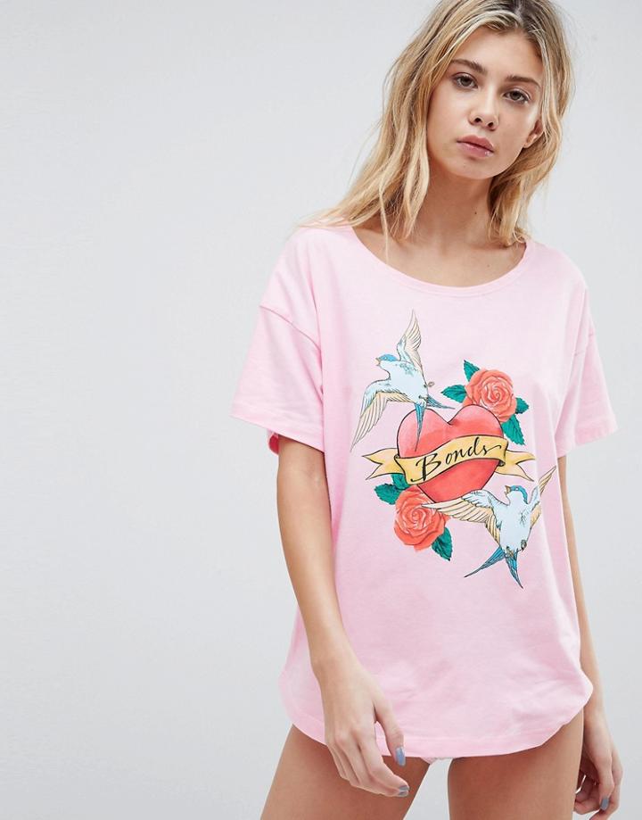 Bonds Heart Sleep Nightshirt Tee - Pink
