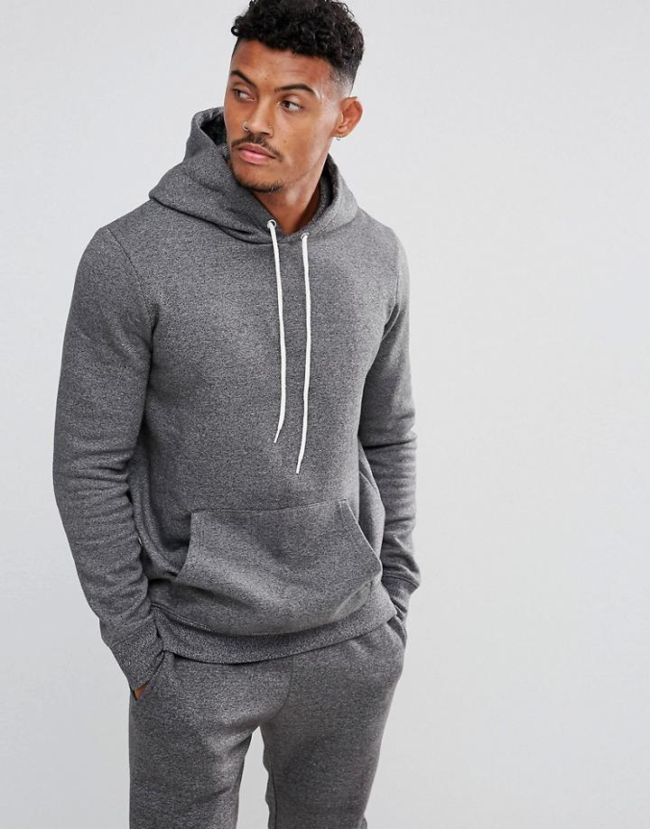 New Look Hoodie In Gray Marl - Gray