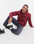 Napapijri Box Hoodie In Burgundy-red