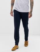 Only & Sons Slim Smart Pants In Navy - Navy