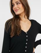 Bb Dakota Cardigan Top In Black