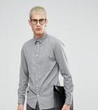 Selected Homme Slim Fit Shirt In Brushed Cotton - Gray