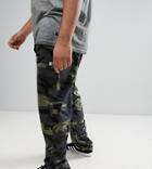 Replika Plus Fitted Joggers In Army Print - Multi