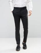 Selected Homme Skinny Fit Pants With Stretch - Black