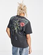 Allsaints Edenfall Graphic T-shirt In Black