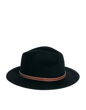 Asos Wide Brim Trilby - Black