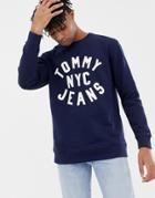 Tommy Hilfiger Crew Neck Logo Sweatshirt - Black