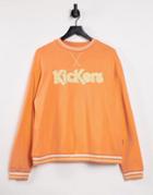 Kickers Relaxed Sweatshirt With Embroidery Logo-pink
