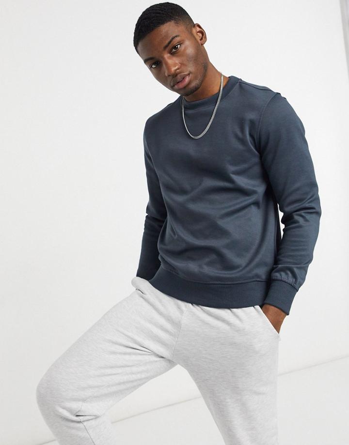 River Island Premium Sweatshirt In Gray-grey