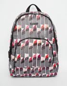 Lulu Guinness Lipstick Print Foldaway Backpack - Multi