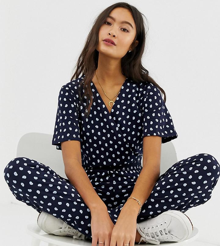 People Tree Organic Cotton Jumpsuit In Paisley Print - Multi