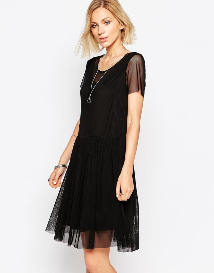 Religion Biker Dress - Black