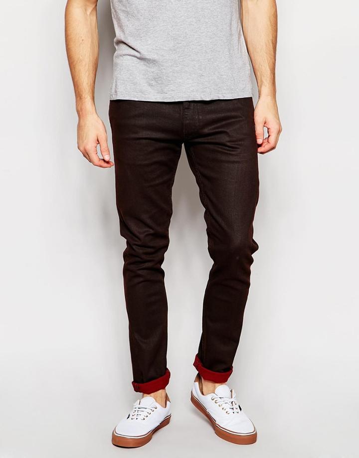 Lee Jeans Luke Stretch Skinny Fit Brique Black Overdye - Brique