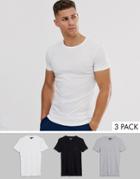 French Connection 3 Pack Lounge T-shirt-multi