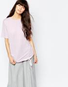 Cheap Monday Tie T-shirt - Fanzine Pink