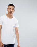 Lindbergh Stretch Crew Neck T-shirt In White - White