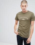 Fjallraven Trekking Logo T-shirt In Khaki - Green